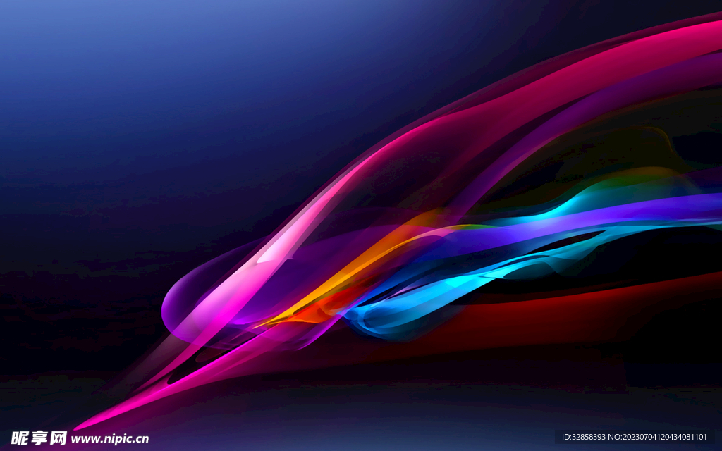 炫彩渐变抽象科技线条背景