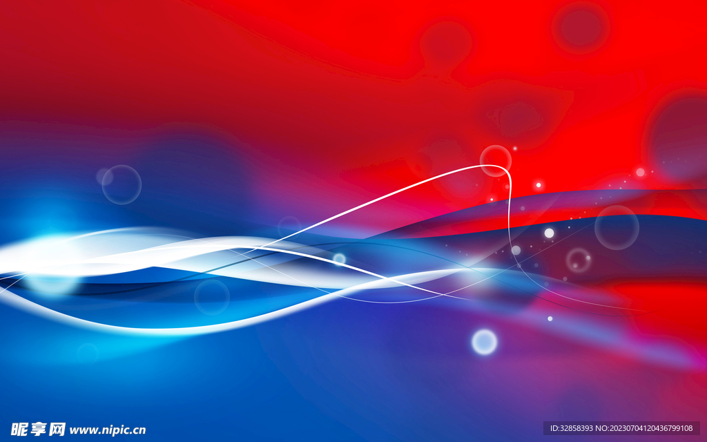 炫彩渐变抽象科技线条背景