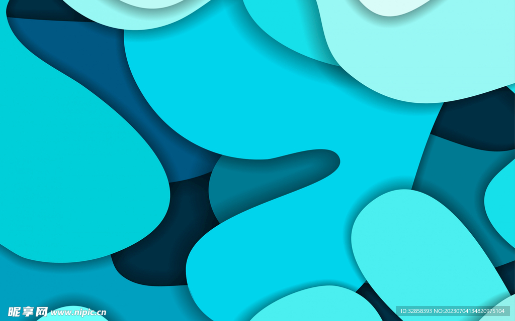 蓝色不规则几何渐变抽象背景