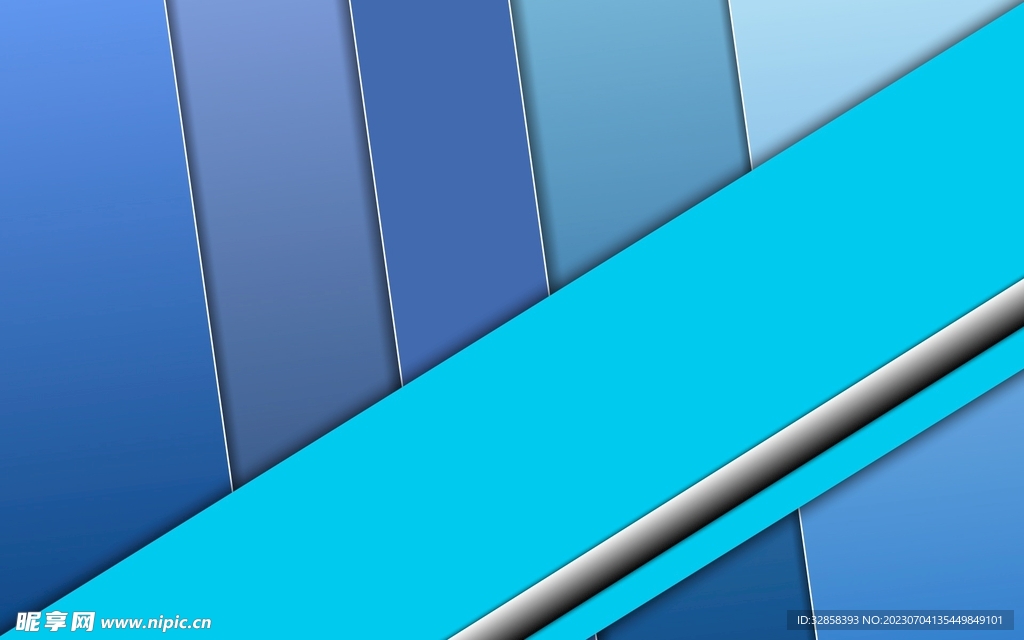 蓝色3d不规则几何抽象科技背景