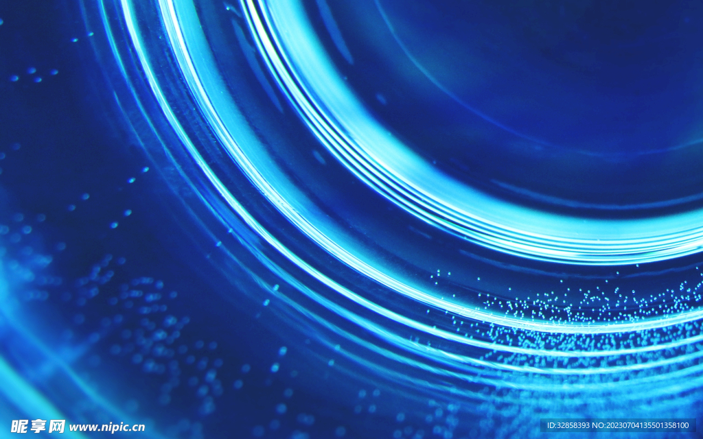 蓝色渐变发光抽象科技线条背景