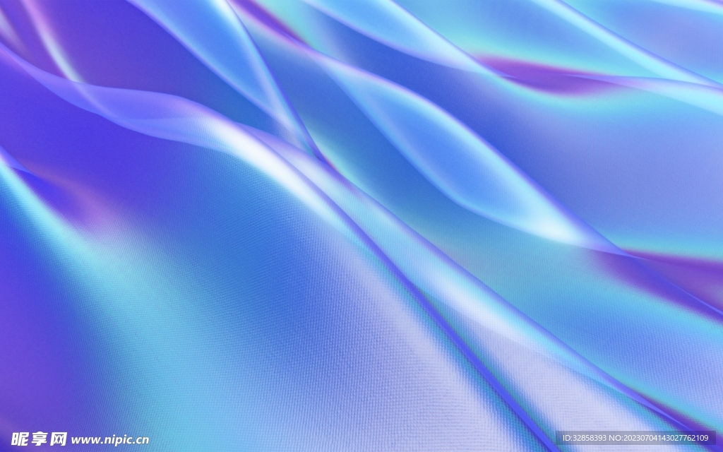 3d蓝色玻璃质感抽象科技线条