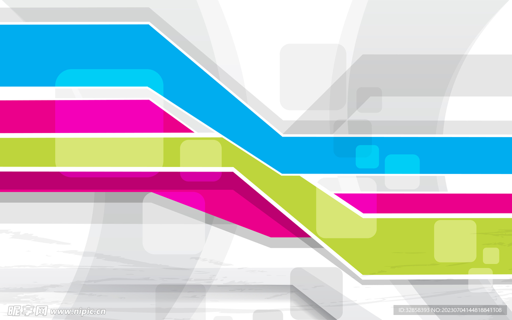 彩色不规则几何线条抽象背景