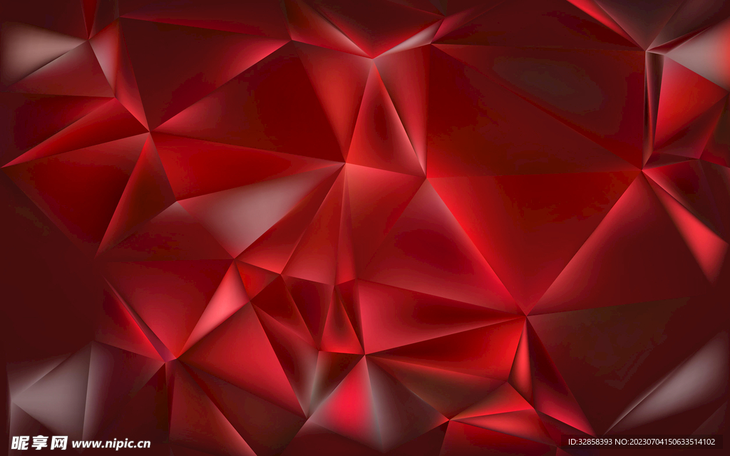 3d炫彩玻璃质感抽象几何线条