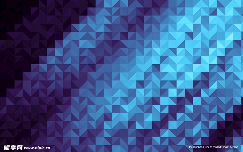 蓝色3d不规则几何抽象科技纹理