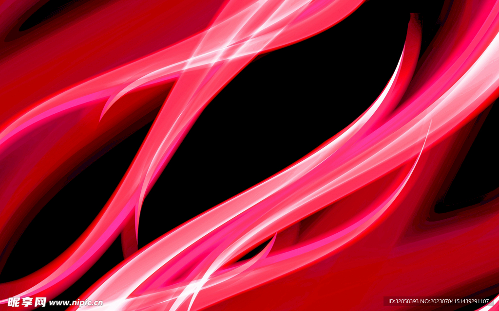 红色渐变抽象科技线条背景