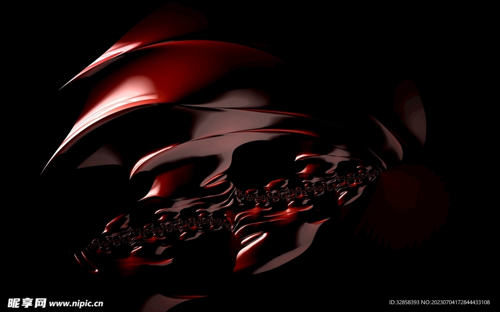 黑色酸性金属质感流体渐变背景