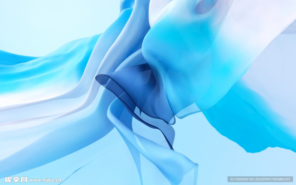 淡蓝色纱布轻纱纹理