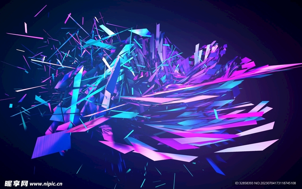 黑蓝色酸性金属质感流体渐变背景