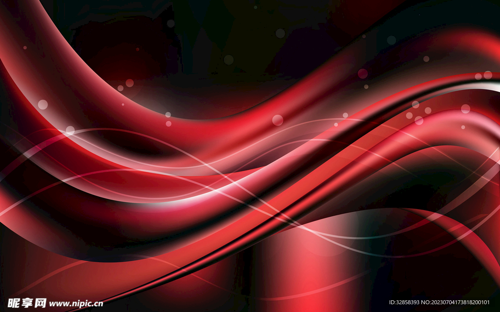 红色渐变抽象科技线条背景