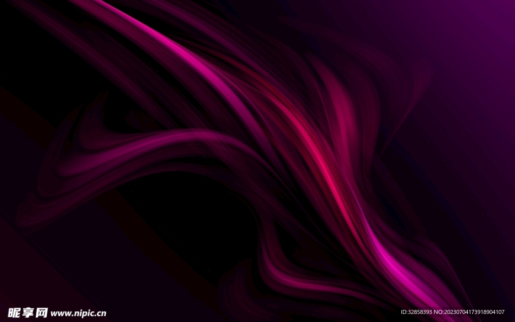 紫色发光光线抽象科技线条背景