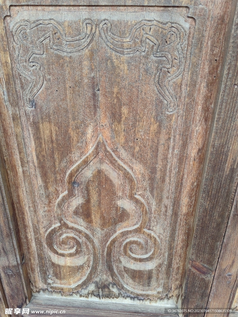 老原木纹理雕刻