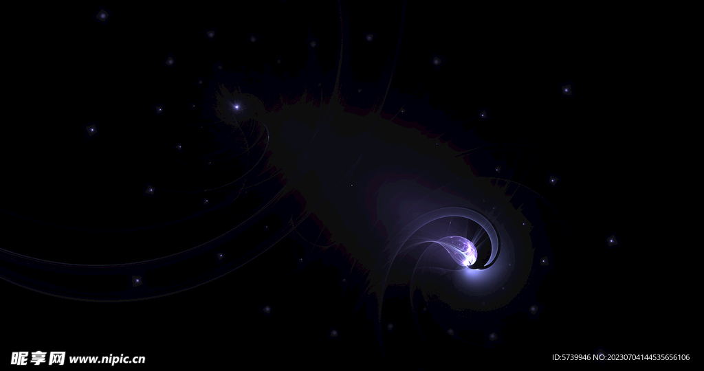 酷炫粒子光线光效舞台背景