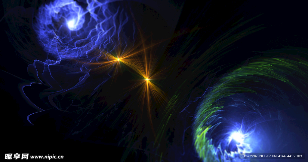 酷炫粒子光线光效舞台背景