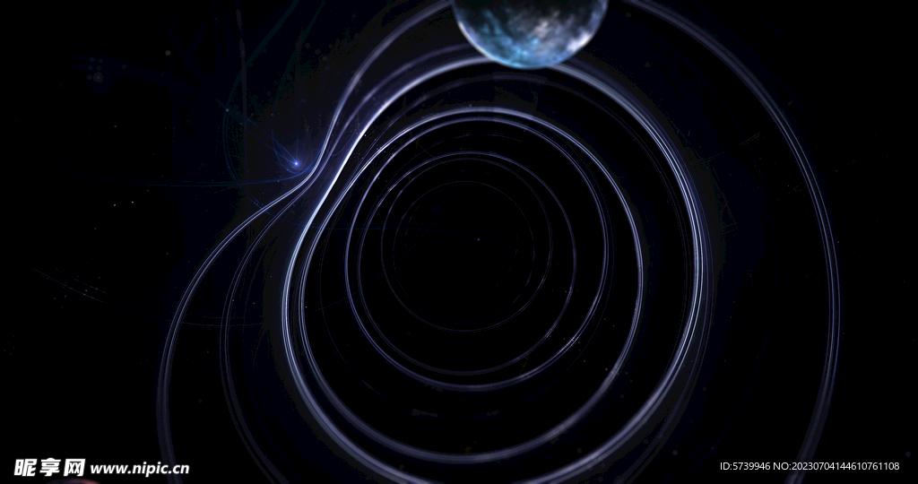 酷炫粒子光线光效舞台背景