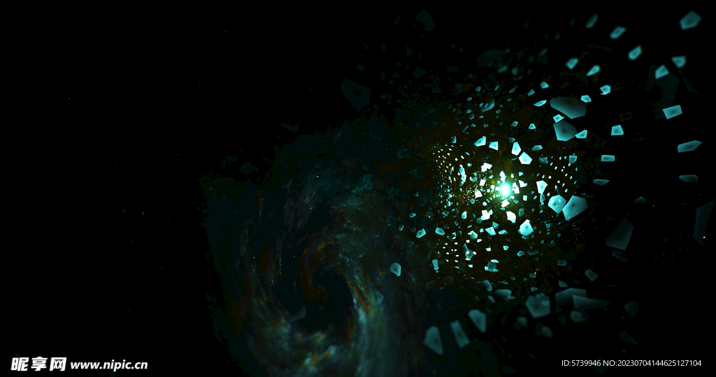 酷炫粒子光线光效舞台背景