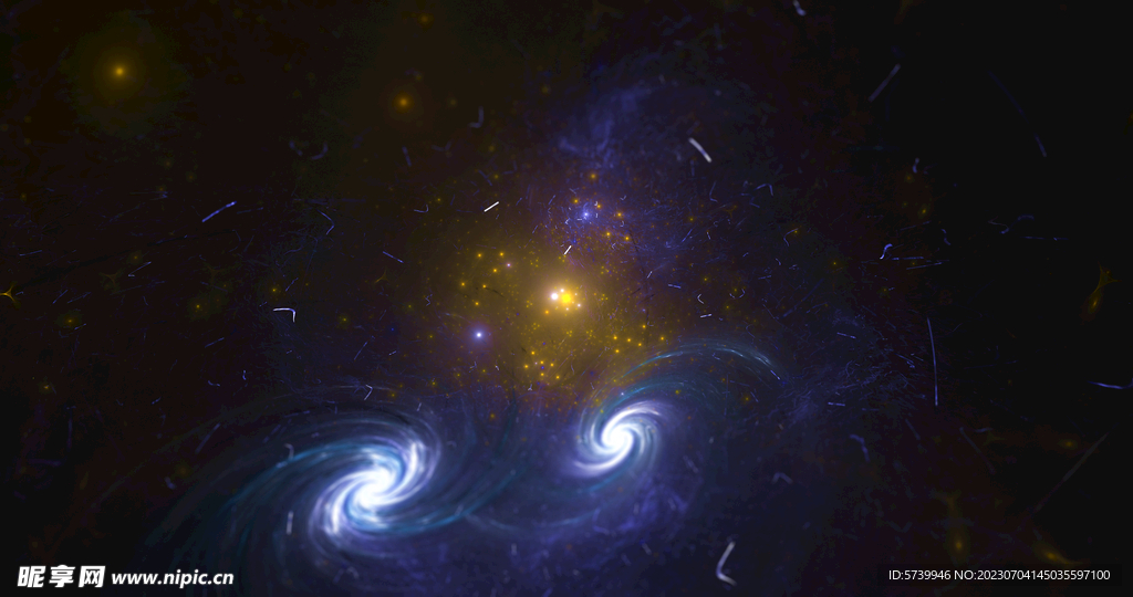 炫彩粒子光线光效舞台背景