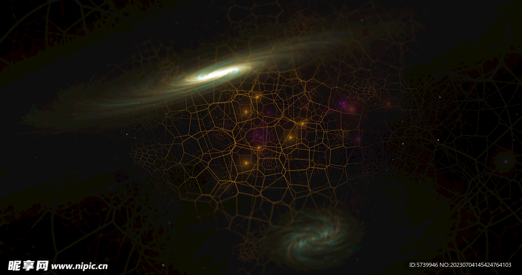 炫彩粒子光线光效舞台背景