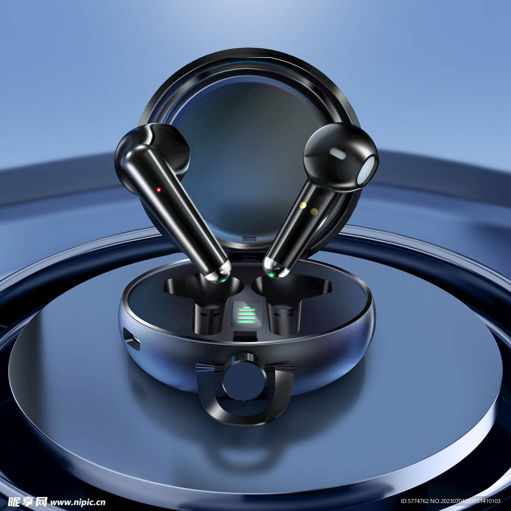 精修蓝牙耳机图