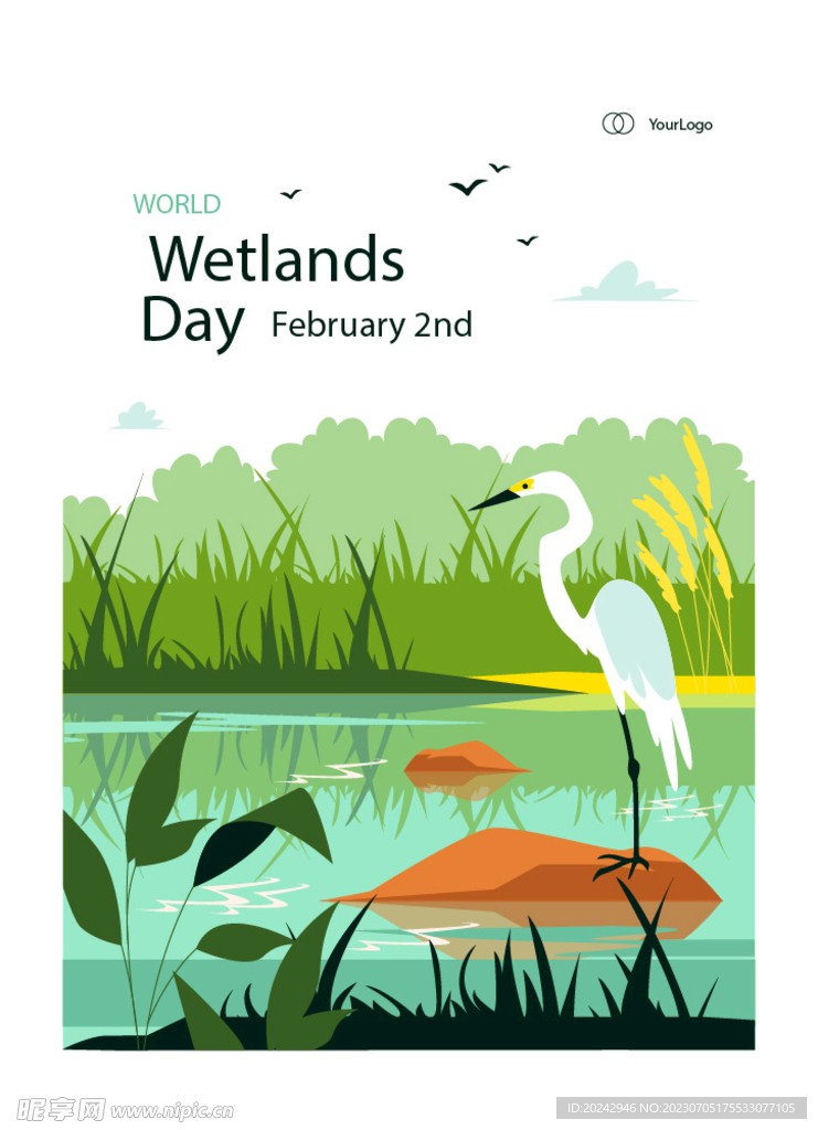 世界湿地日海报