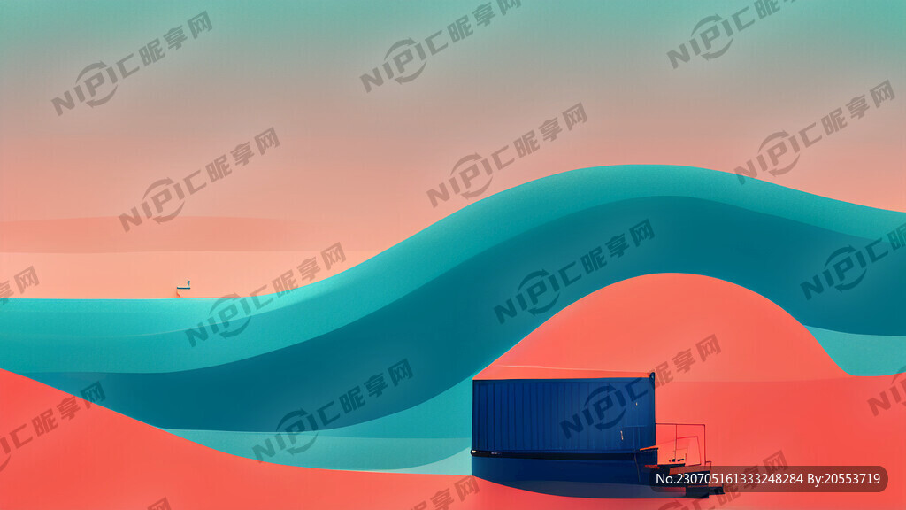 海运 物流 大气 简洁