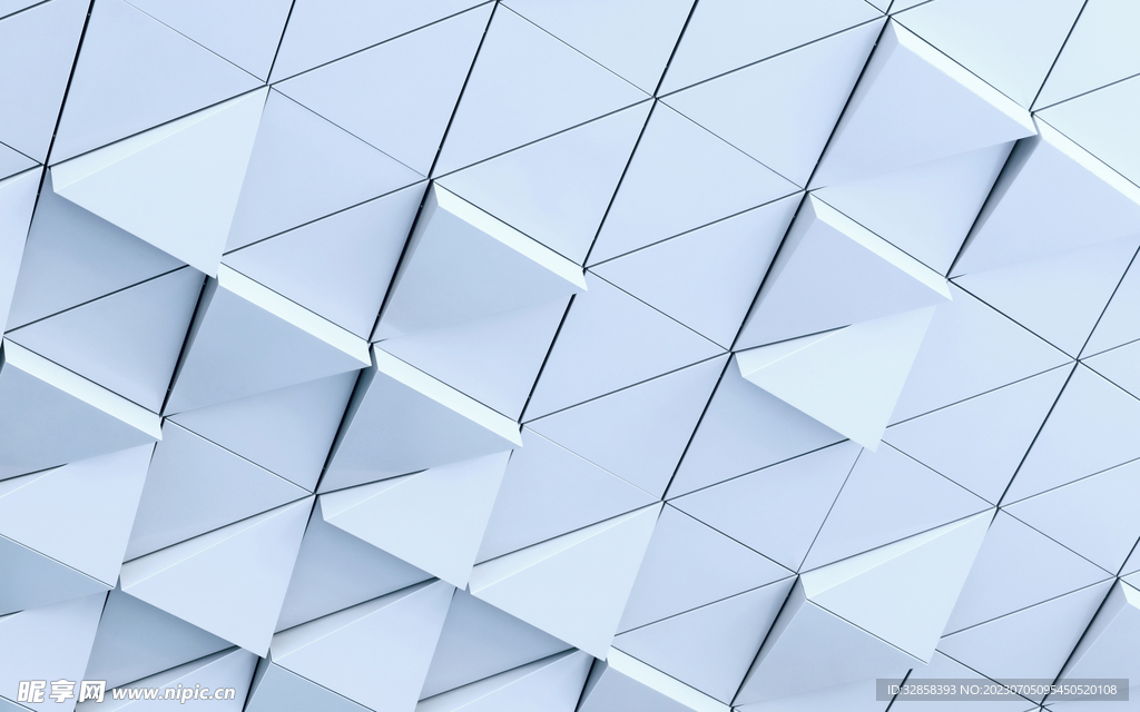 淡蓝色3d规则菱形抽象科技纹理