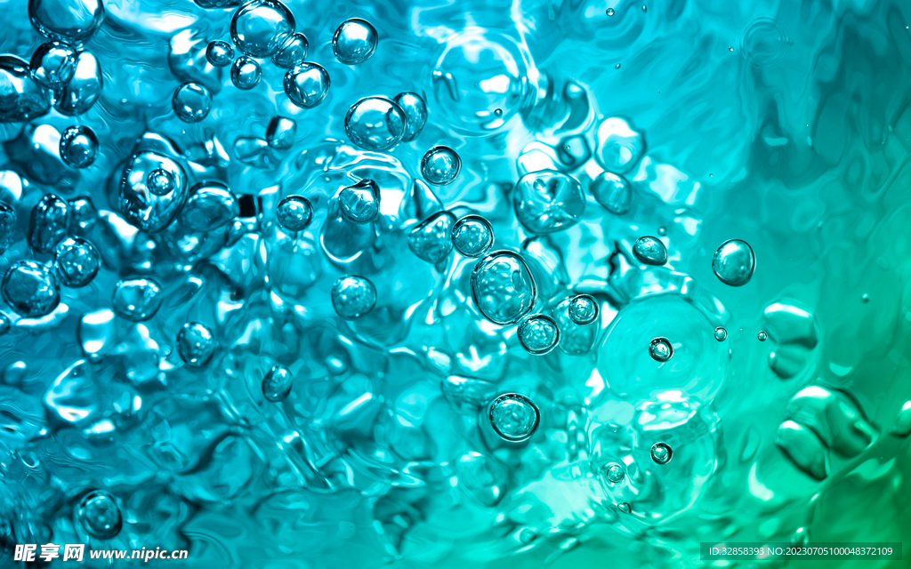 绿色水波纹层叠几何渐变背景