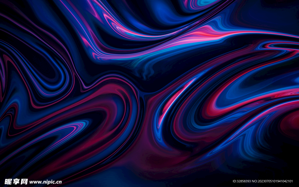 3d炫彩渐变抽象科技线条背景