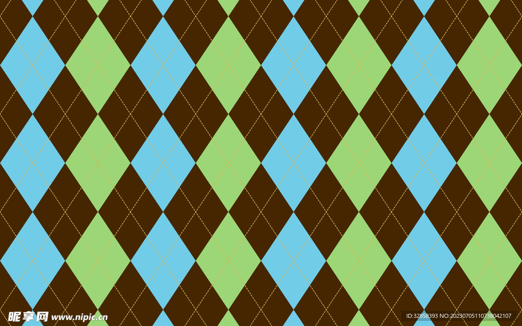 撞色几何无缝拼接平铺背景