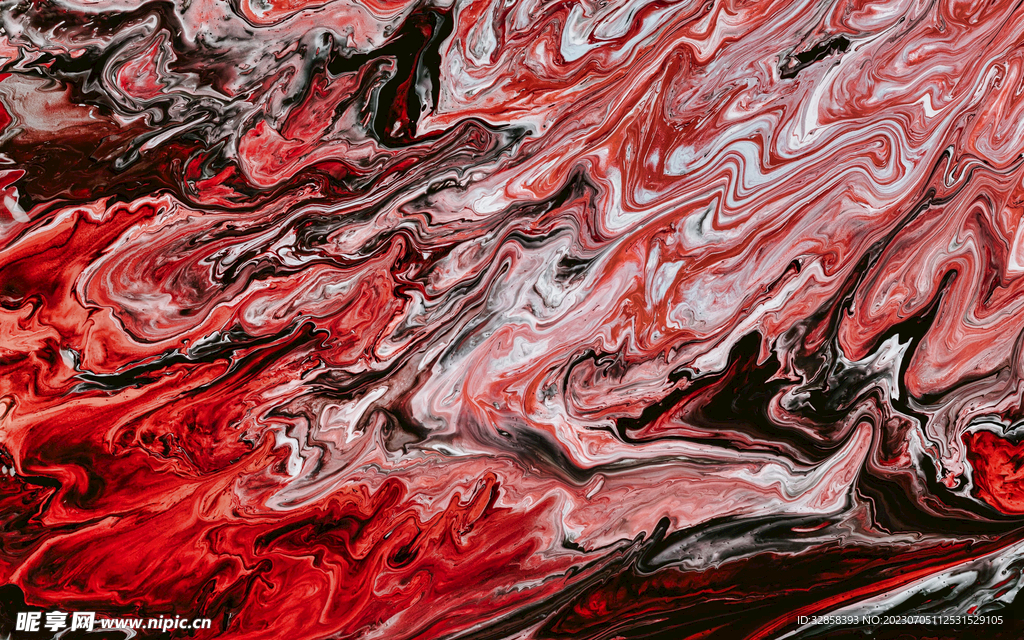 红色3d油彩渐变线条背景