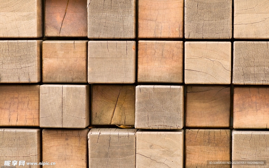 正方形木板木材木纹背景