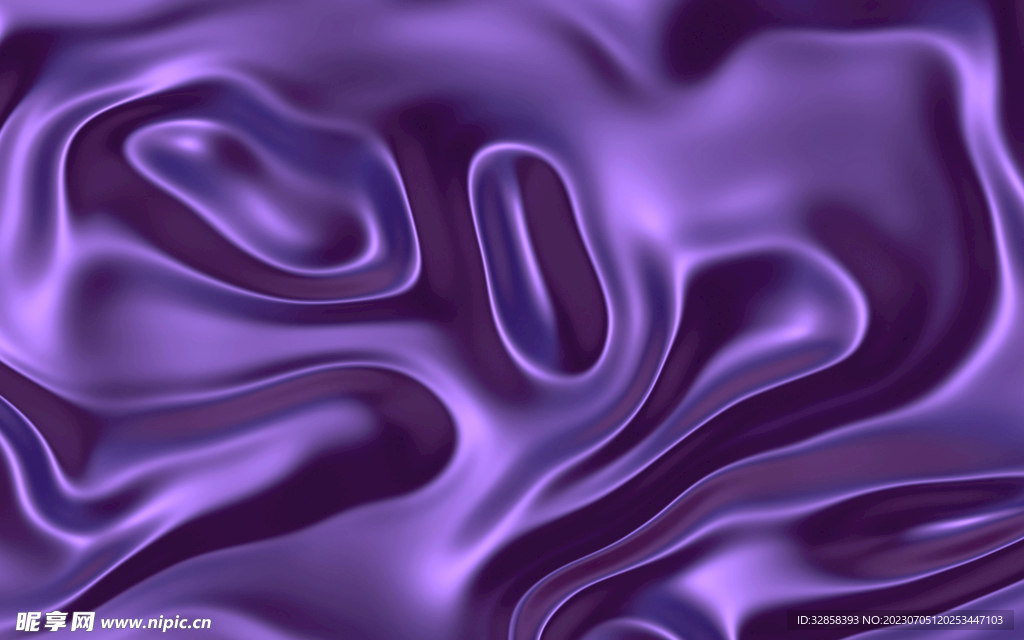 紫色渐变丝绸流体科技线条背景