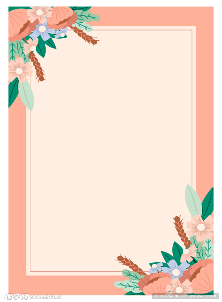 花朵边框