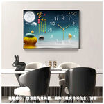 轻奢时钟酒店装饰画