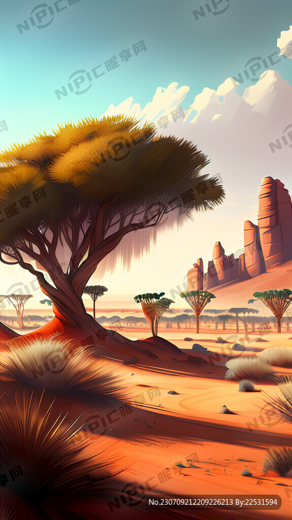 非洲南部 卡拉哈里 沙漠