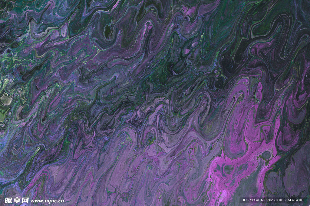 炫彩流体流动液体纹理艺术壁纸图