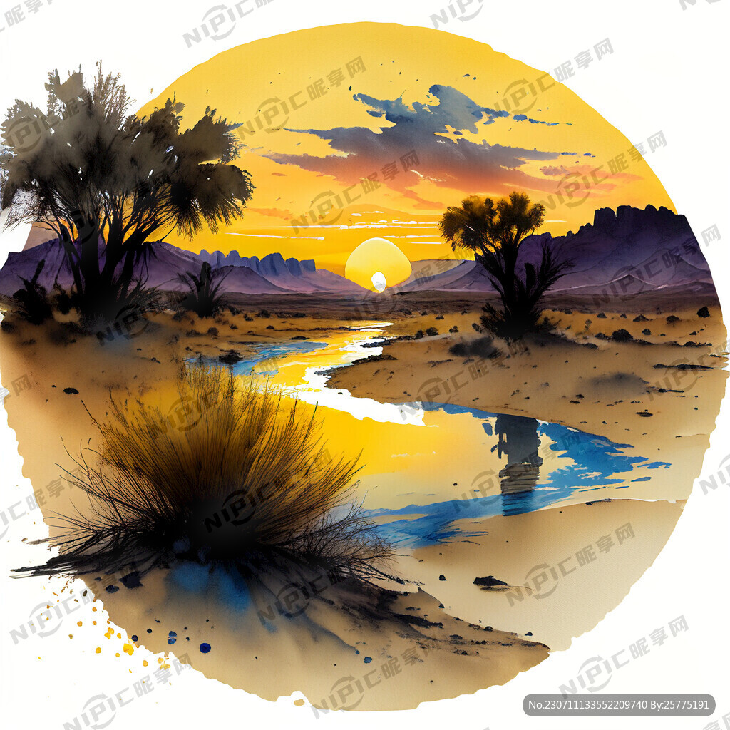 超大广角 俯视视角 大漠孤烟直