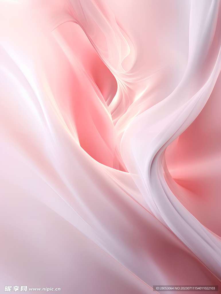 粉色美容护肤医美化妆品丝绸质感