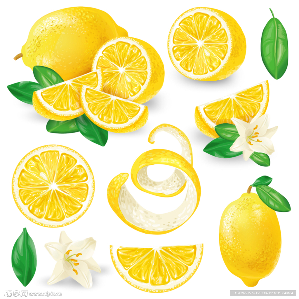 手绘柠檬