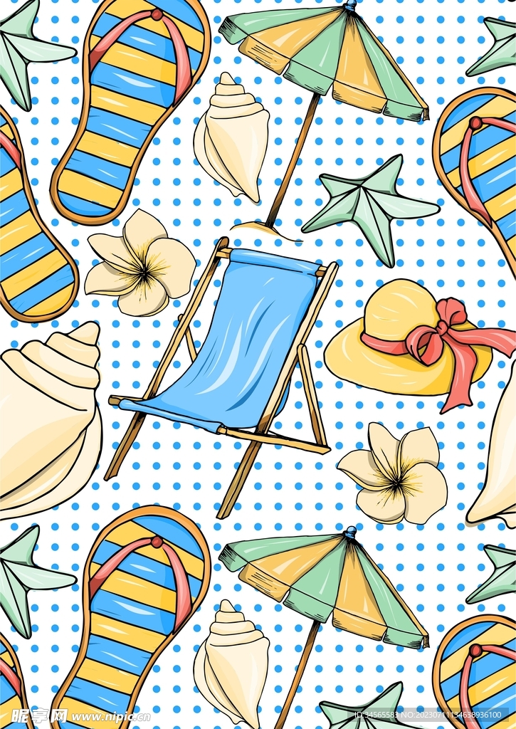 露营凳拖鞋太阳伞夏天