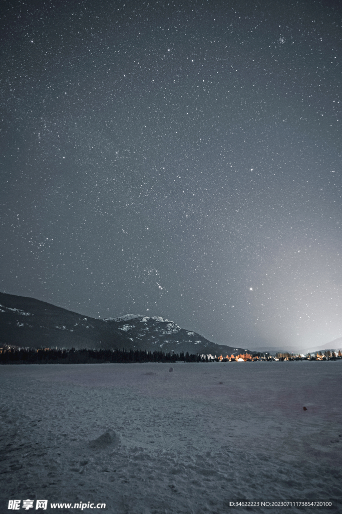 雪原星空