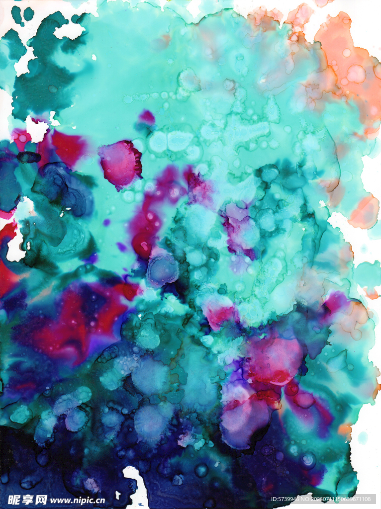 水彩墨韵肌理纹理背景图