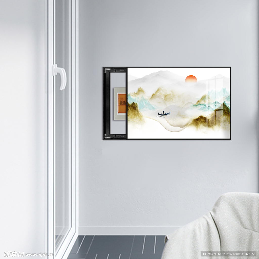 客厅壁画 场景图 