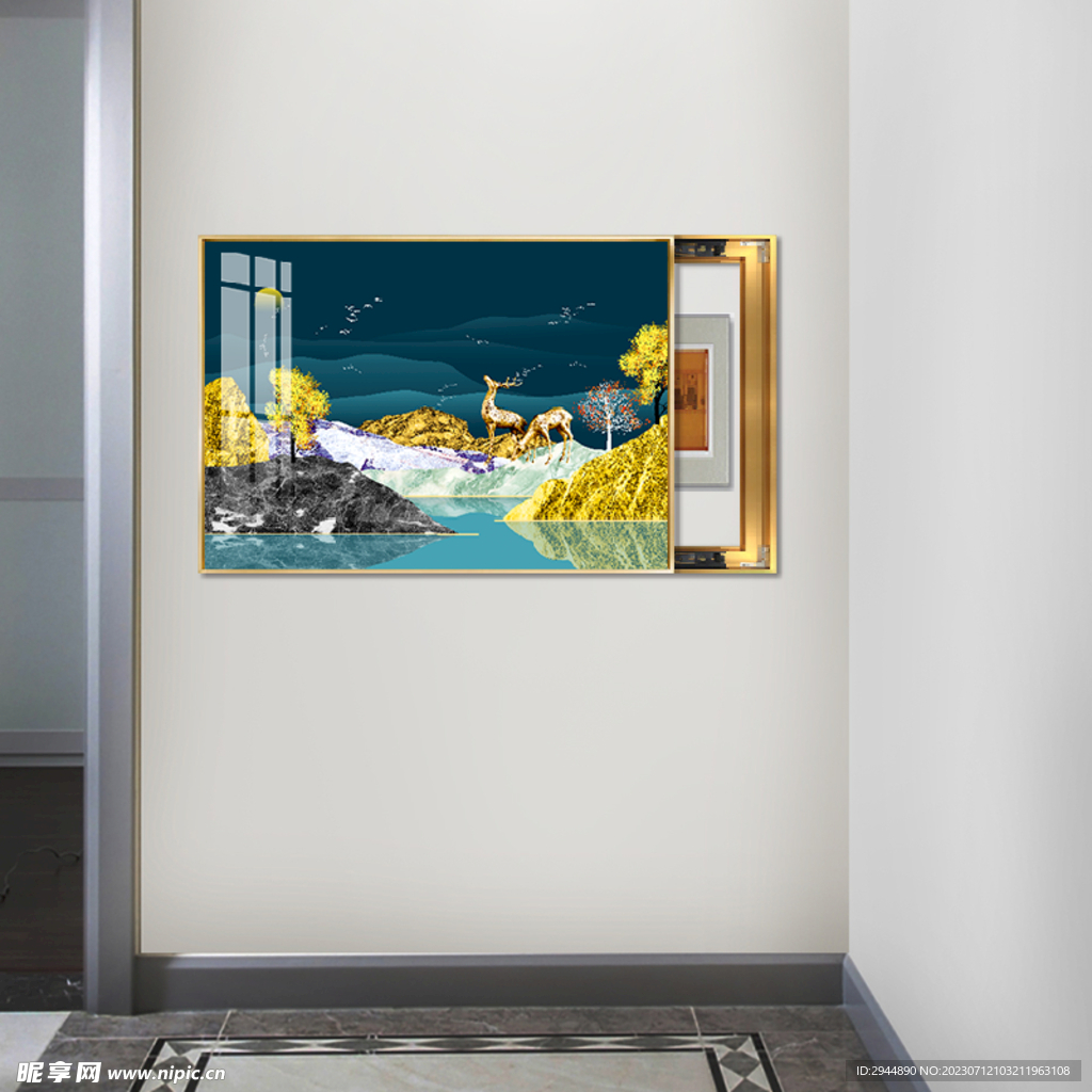 客厅壁画 场景图 