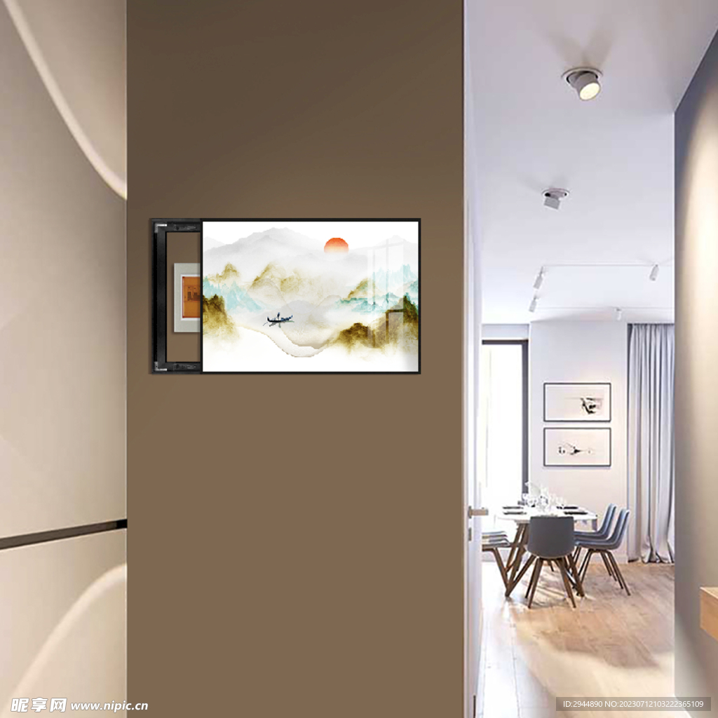 客厅壁画 场景图 