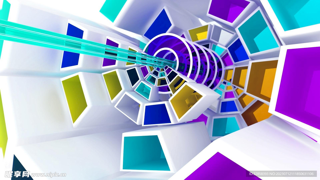 彩色3d抽象纹理背景