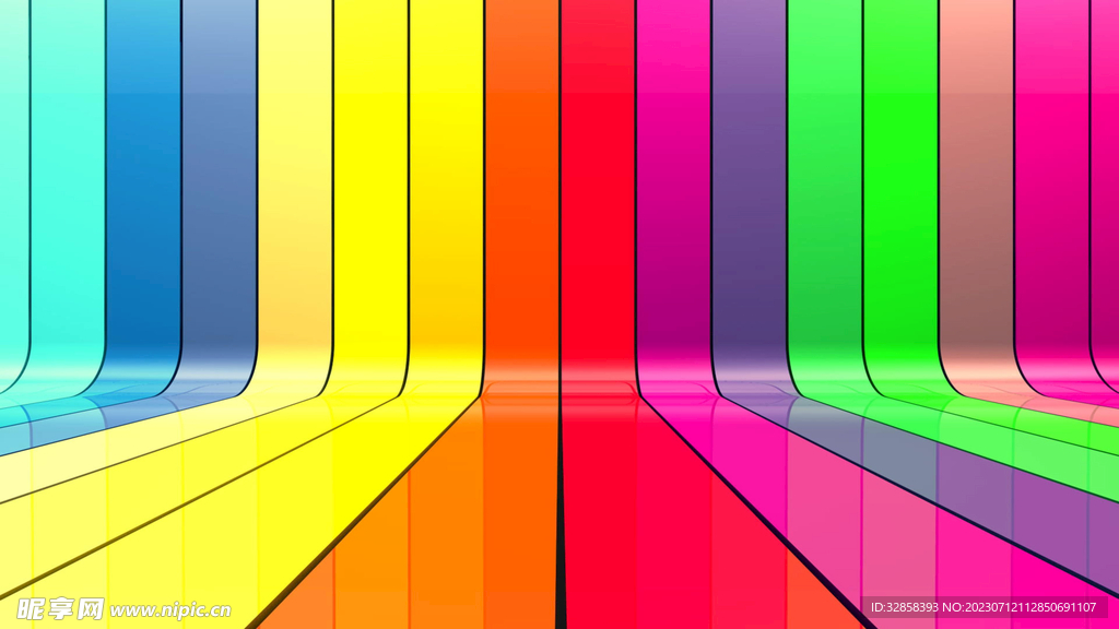 彩色3d抽象纹理