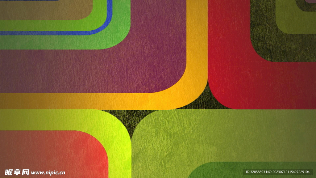 彩色渐变抽象几何科技线条