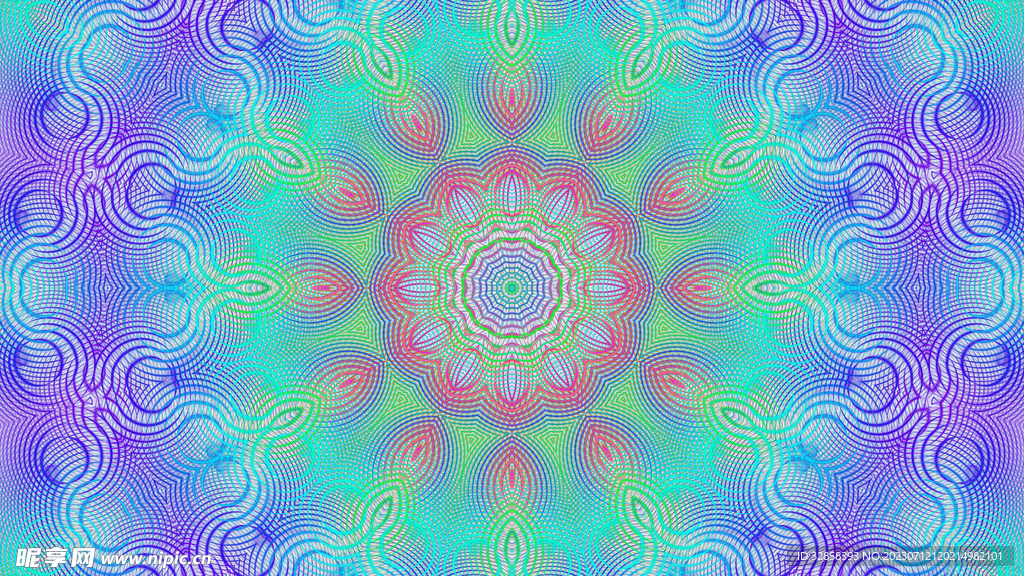 彩色渐变抽象线条背景