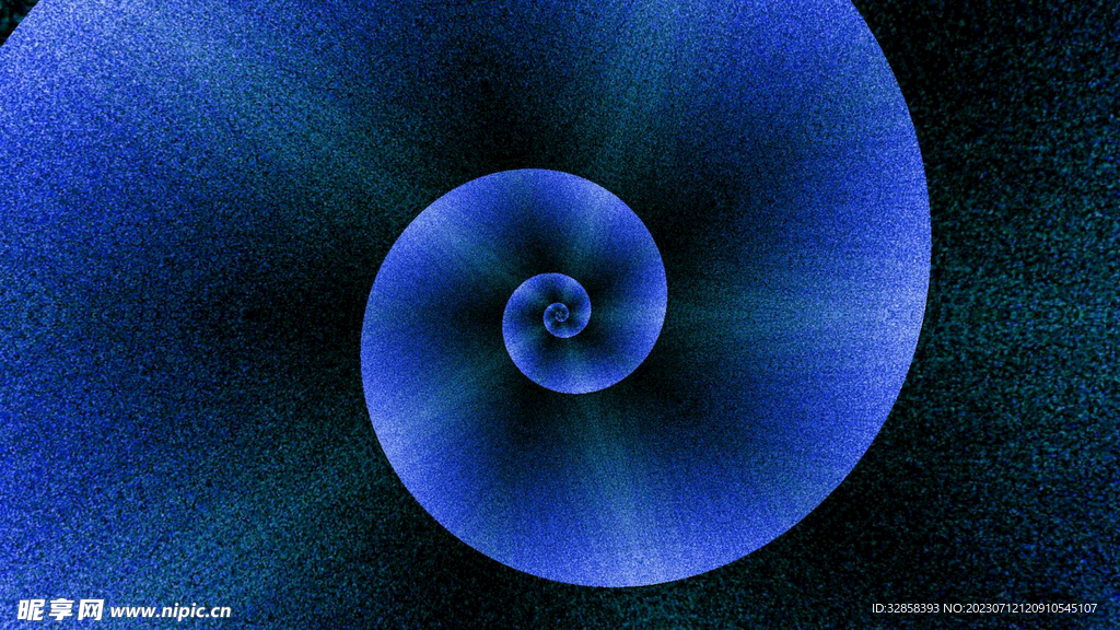 蓝色渐变螺旋抽象科技线条背景